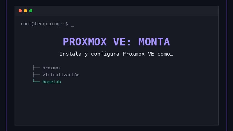 Proxmox VE: monta tu propio hipervisor casero
